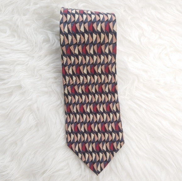 Valentino Cravette Geometric Silk Tie - Picture 1 of 6